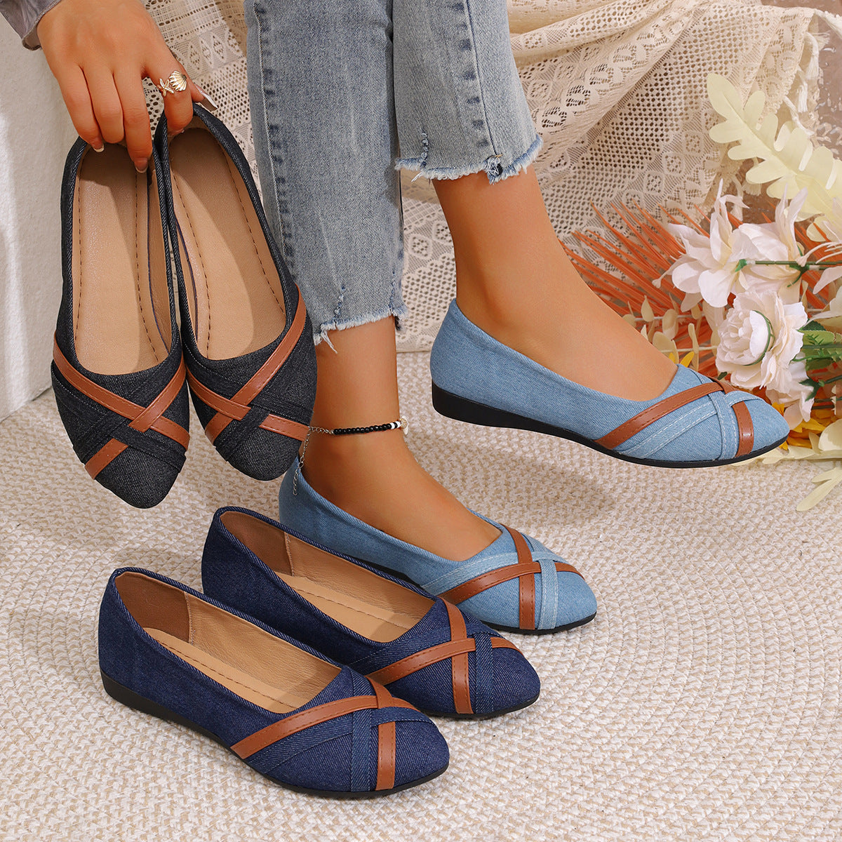 Eastwood and Bloom™ | Aria – Elegant Slip-On Flats