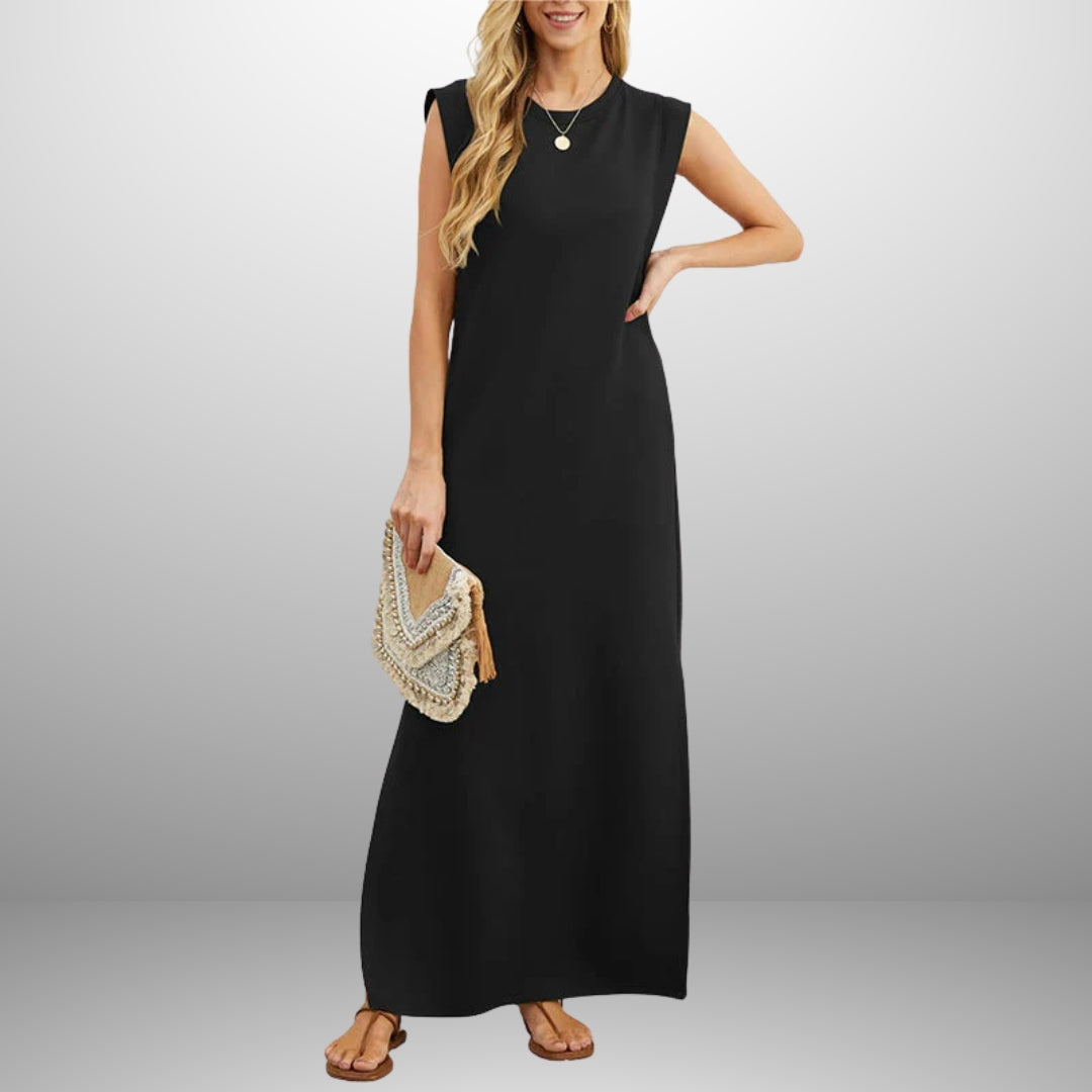 Eastwood and Bloom™ | Emma - Long Flowing Wrinkle-Free Dress