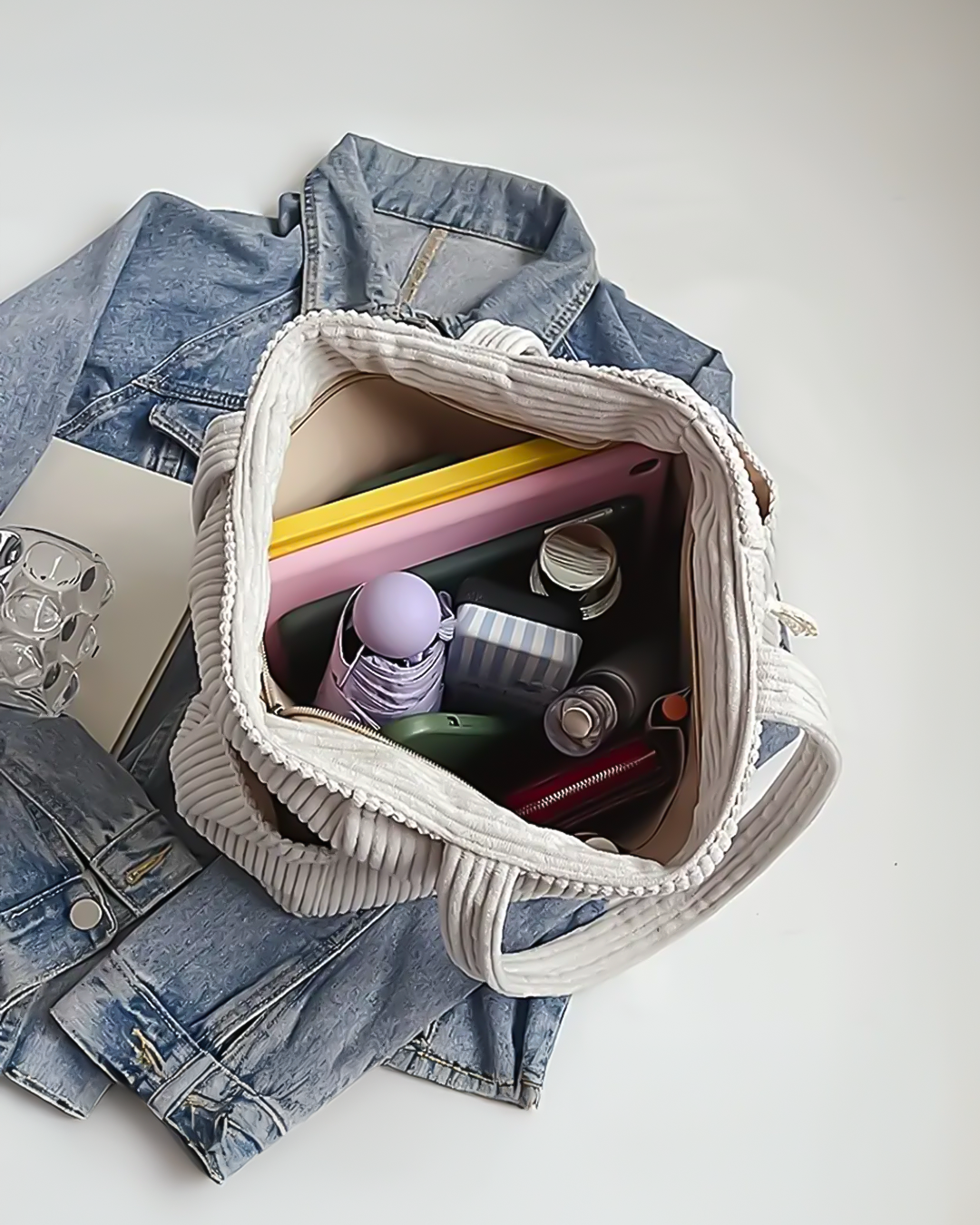 Eastwood and Bloom™ | Tilda – Ribbed Tote Bag
