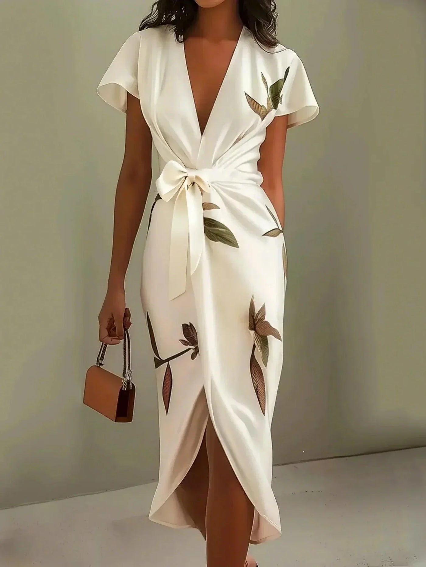 Eastwood and Bloom™ | Nephele – Draped Tie-Waist Dress