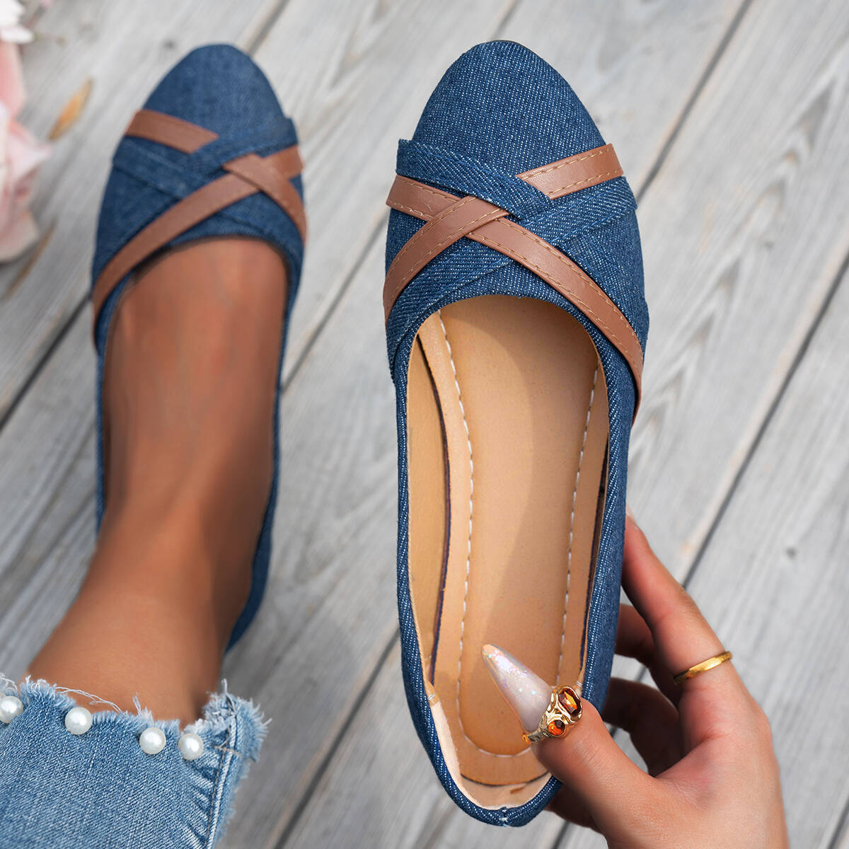 Eastwood and Bloom™ | Aria – Elegant Slip-On Flats