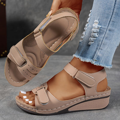 Eastwood and Bloom™ | Aldona - Orthopedic sandals with wedge heel