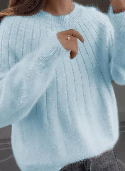 Eastwood and Bloom™ | Shereen – Round Neck Fluffy Sweater