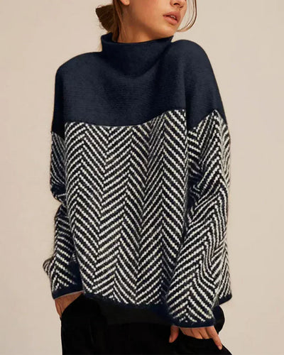 Eastwood and Bloom™ | Clementine – Relaxed Patterned Sweater