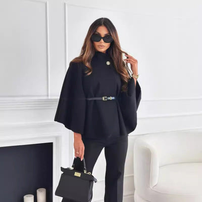 Eastwood and Bloom™ | Demelza – Elegant belted cape jacket