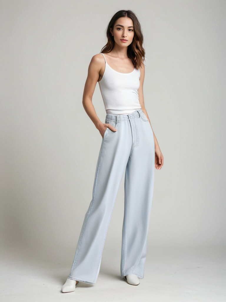 Eastwood and Bloom™ | Flared Jeans Blue Glacier