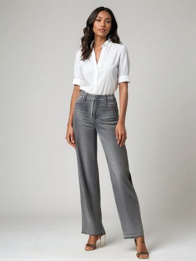 Eastwood and Bloom™ | Gray Flared Jeans