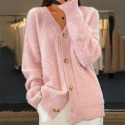 Eastwood and Bloom™ | Tanner – Comfortable V-Neck Cashmere Cardigan
