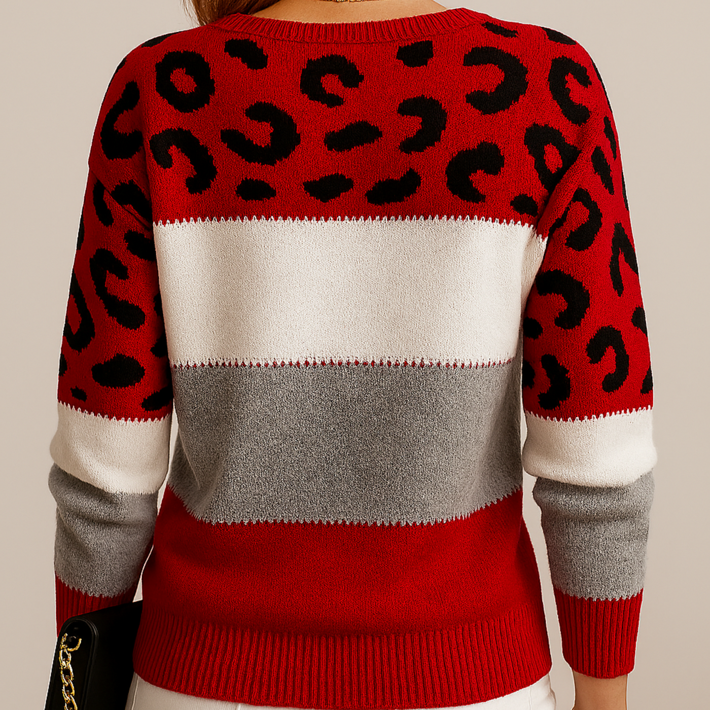 Eastwood and Bloom™ | Charlene – Leopard Print Casual Sweater