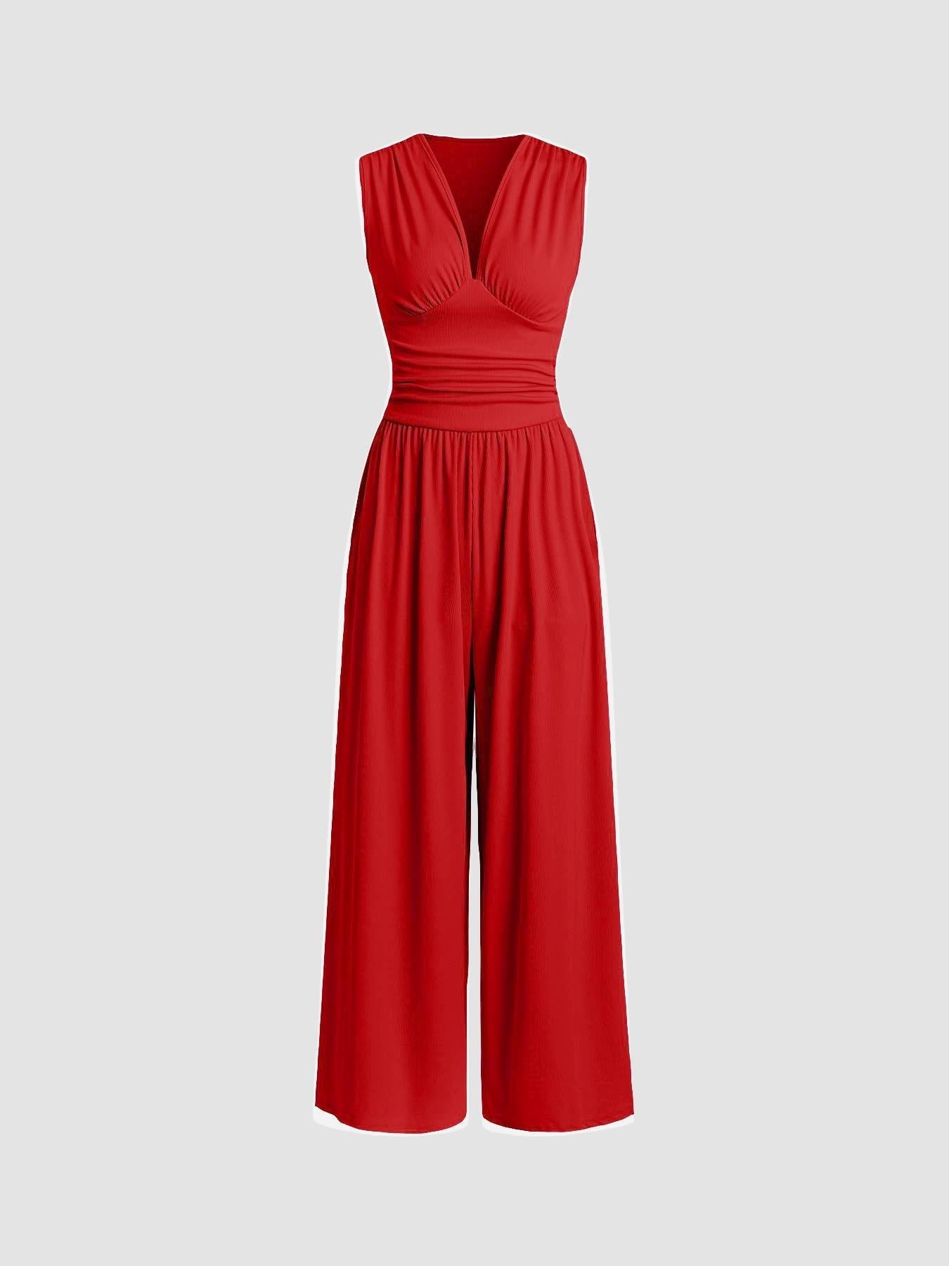 Eastwood and Bloom™ | Charlene – Chic Sleeveless Wide-Leg Jumpsuit