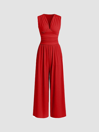 Eastwood and Bloom™ | Charlene – Chic Sleeveless Wide-Leg Jumpsuit