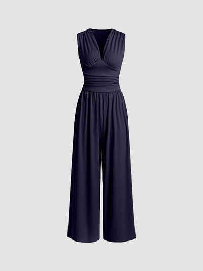 Eastwood and Bloom™ | Charlene – Chic Sleeveless Wide-Leg Jumpsuit