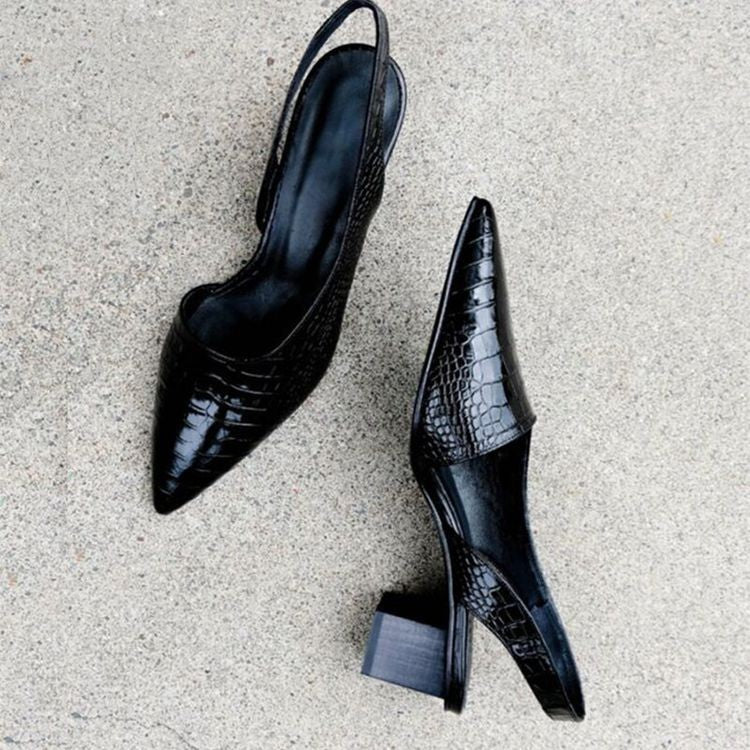 Eastwood and Bloom™ | Elvira - Chic Slingback Shoe with Low Heel