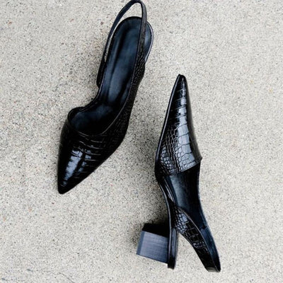 Eastwood and Bloom™ | Elvira - Chic Slingback Shoe with Low Heel