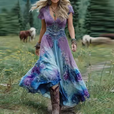 Eastwood and Bloom™ | Morwenna – Flowing Garden Dress