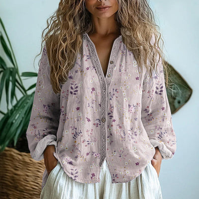 Eastwood and Bloom™ | Dorothea – Relaxed Patterned Blouse