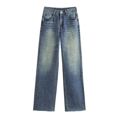 Eastwood and Bloom™ | Wide Jean with Worn Effect