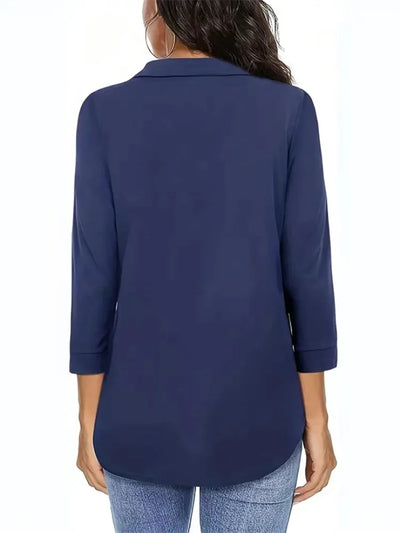 Eastwood and Bloom™ | Linnea – Elegant everyday top with V-neck