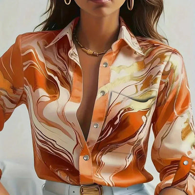 Eastwood and Bloom™ | Tavenne – Flowing Button-Up Blouse