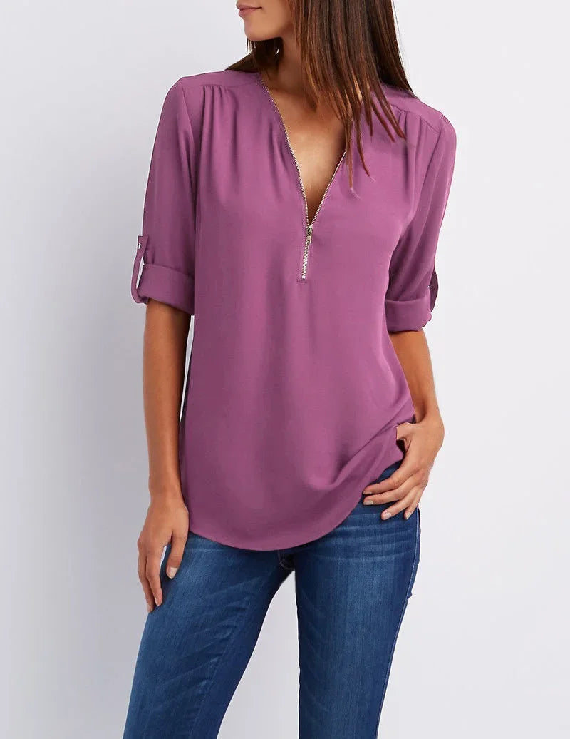 Eastwood and Bloom™ | Ronja – Elegant top with zipper