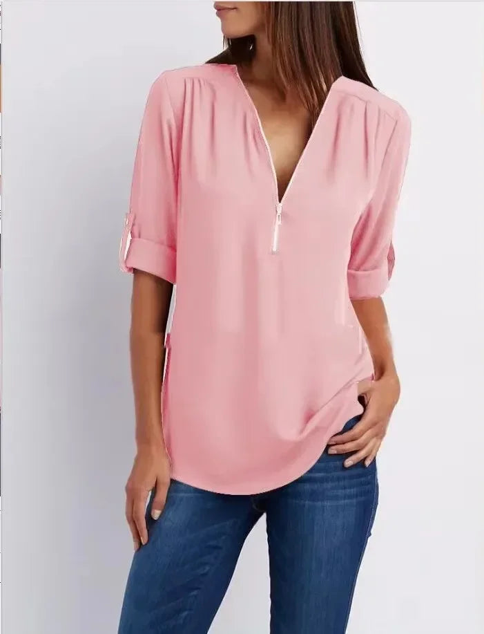 Eastwood and Bloom™ | Ronja – Elegant top with zipper