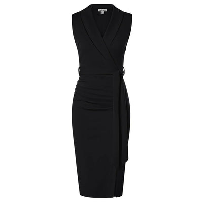 Eastwood and Bloom™ | Elegant wrap dress with tie belt