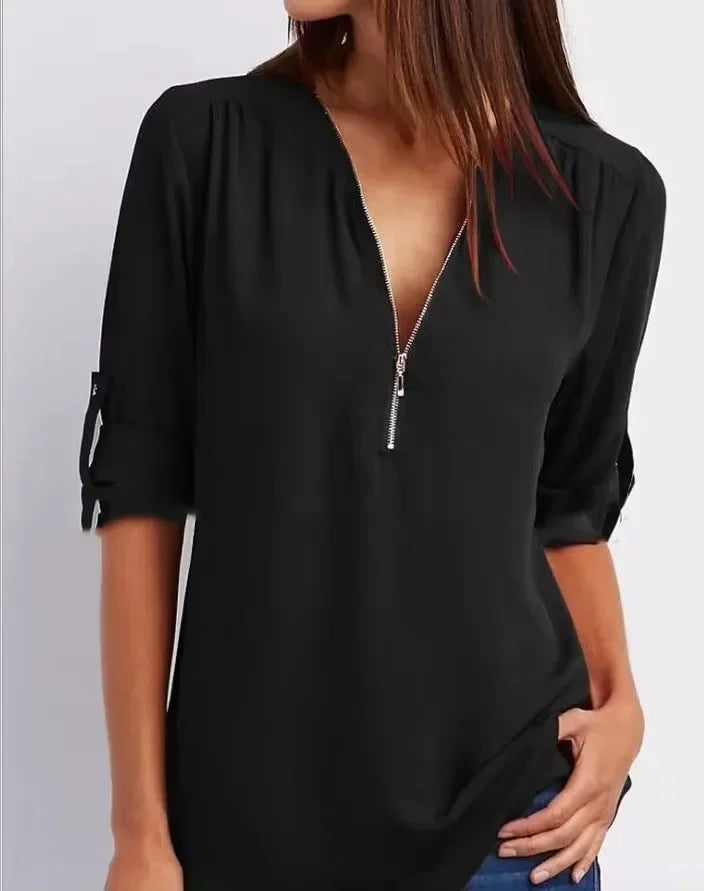 Eastwood and Bloom™ | Ronja – Elegant top with zipper