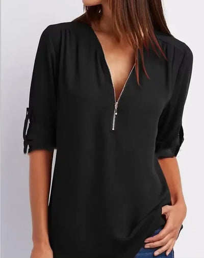 Eastwood and Bloom™ | Ronja – Elegant top with zipper