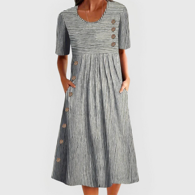 Eastwood and Bloom™ | Celine – Striped Midi Dress