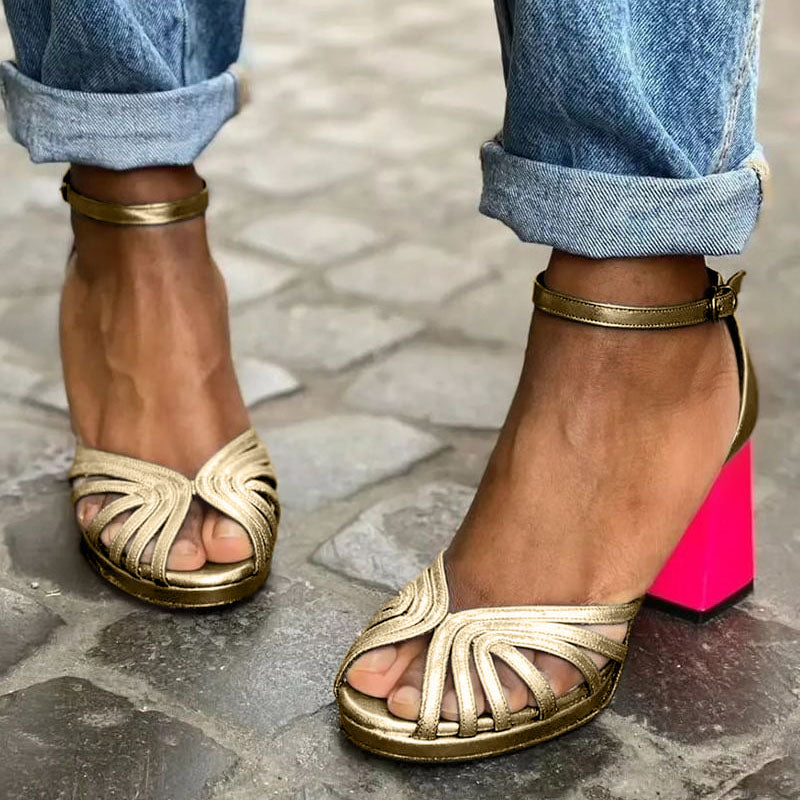Eastwood and Bloom™ | Adrielle – Classic Sandals with Ankle Strap