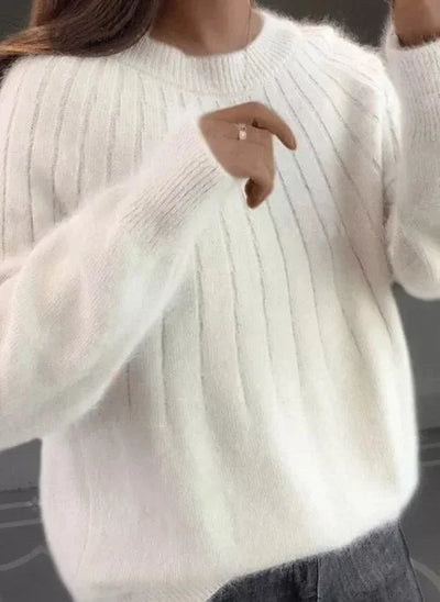 Eastwood and Bloom™ | Shereen – Round Neck Fluffy Sweater