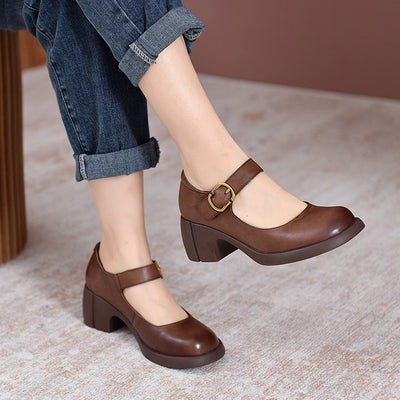 Eastwood and Bloom™ | Agnes Leather Mary Janes