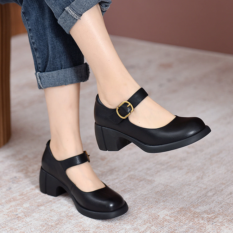 Eastwood and Bloom™ | Agnes Leather Mary Janes