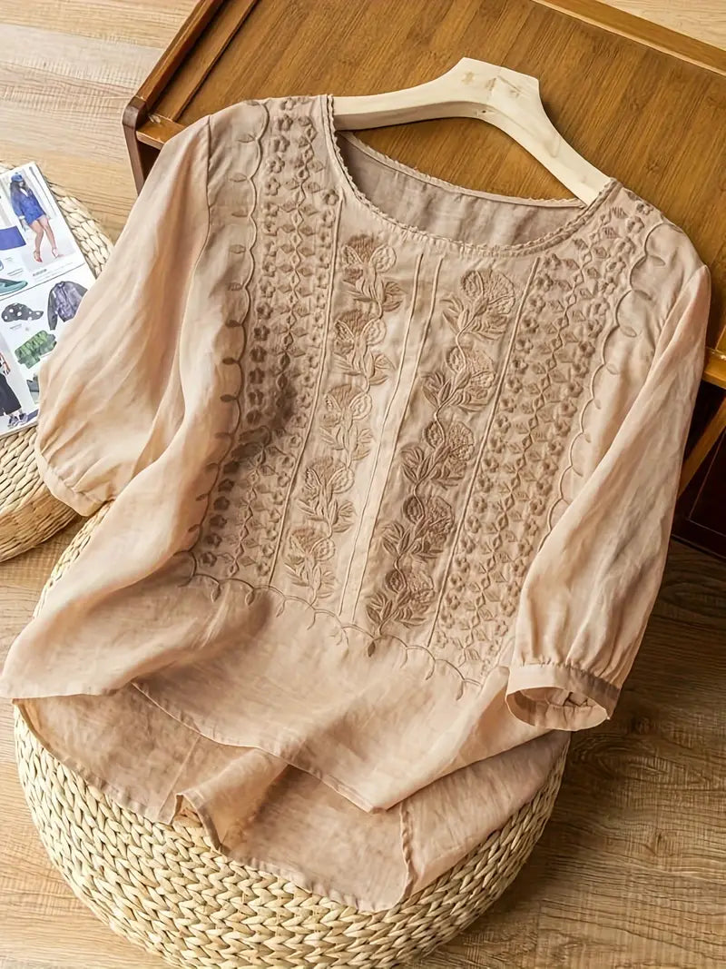 Eastwood and Bloom™ | Dorotea – Airy Blouse in Linen
