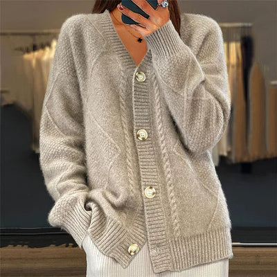 Eastwood and Bloom™ | Tanner – Comfortable V-Neck Cashmere Cardigan
