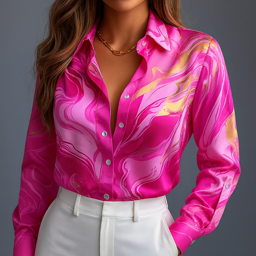 Eastwood and Bloom™ | Tavenne – Flowing Button-Up Blouse