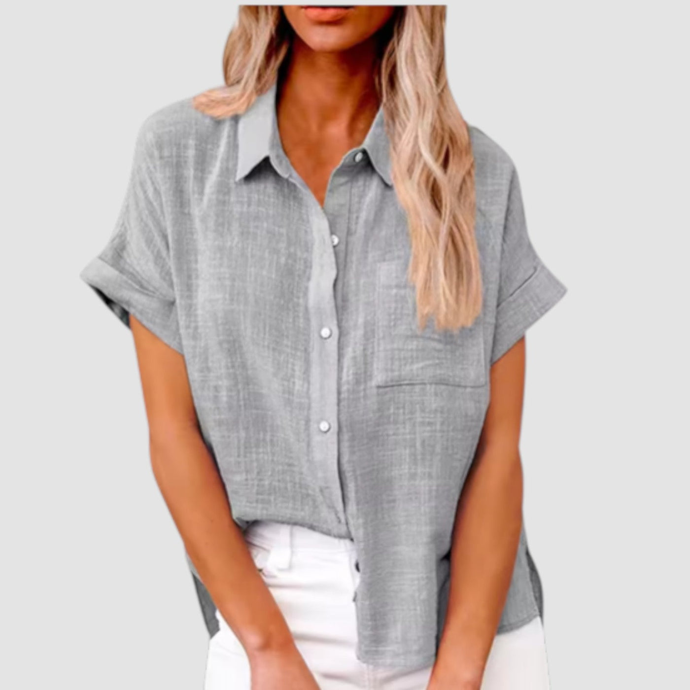 Eastwood and Bloom™ | Lova – Short-sleeved shirt in soft viscose blend