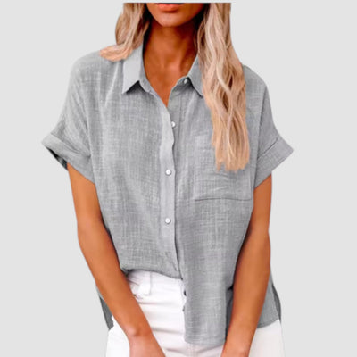 Eastwood and Bloom™ | Lova – Short-sleeved shirt in soft viscose blend