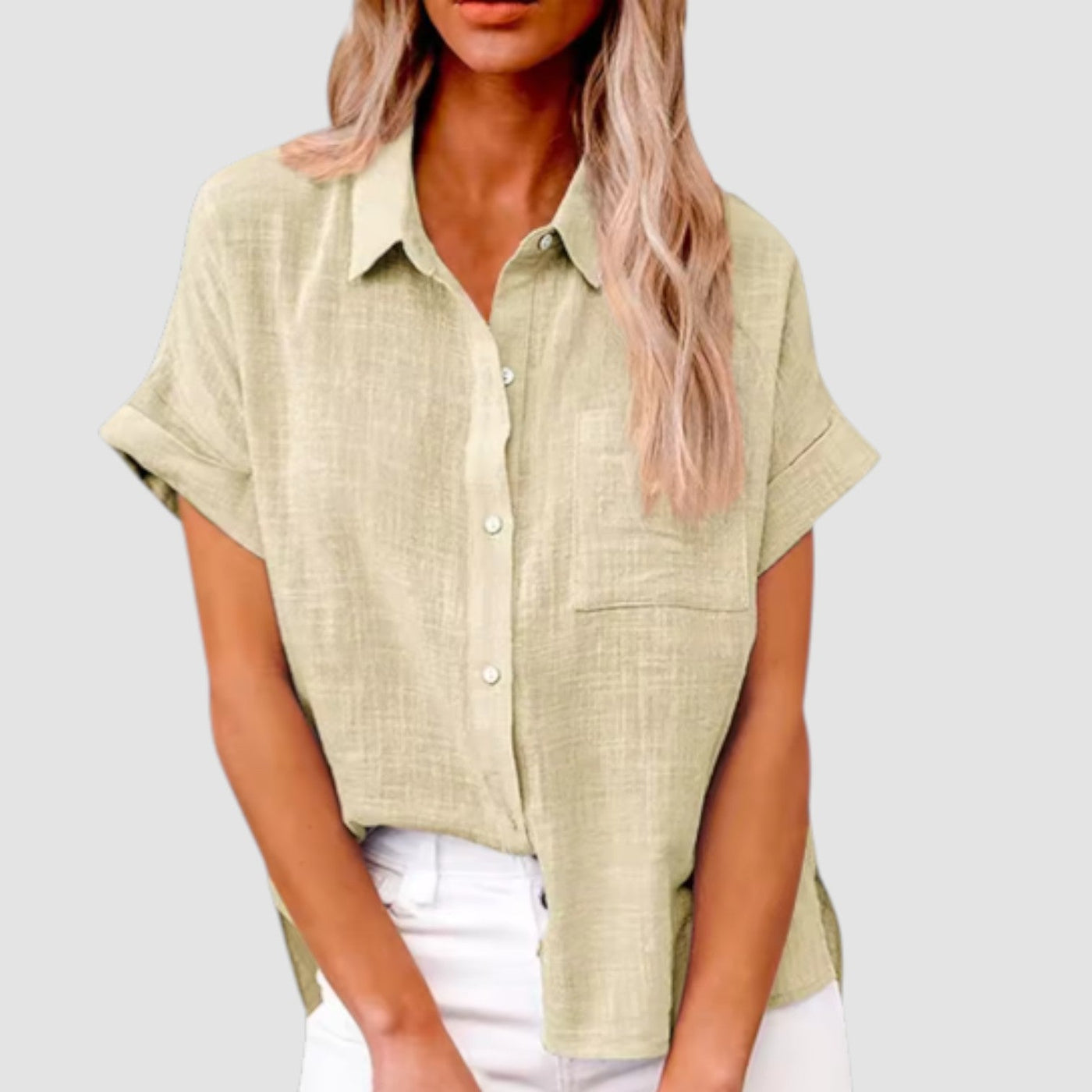 Eastwood and Bloom™ | Lova – Short-sleeved shirt in soft viscose blend