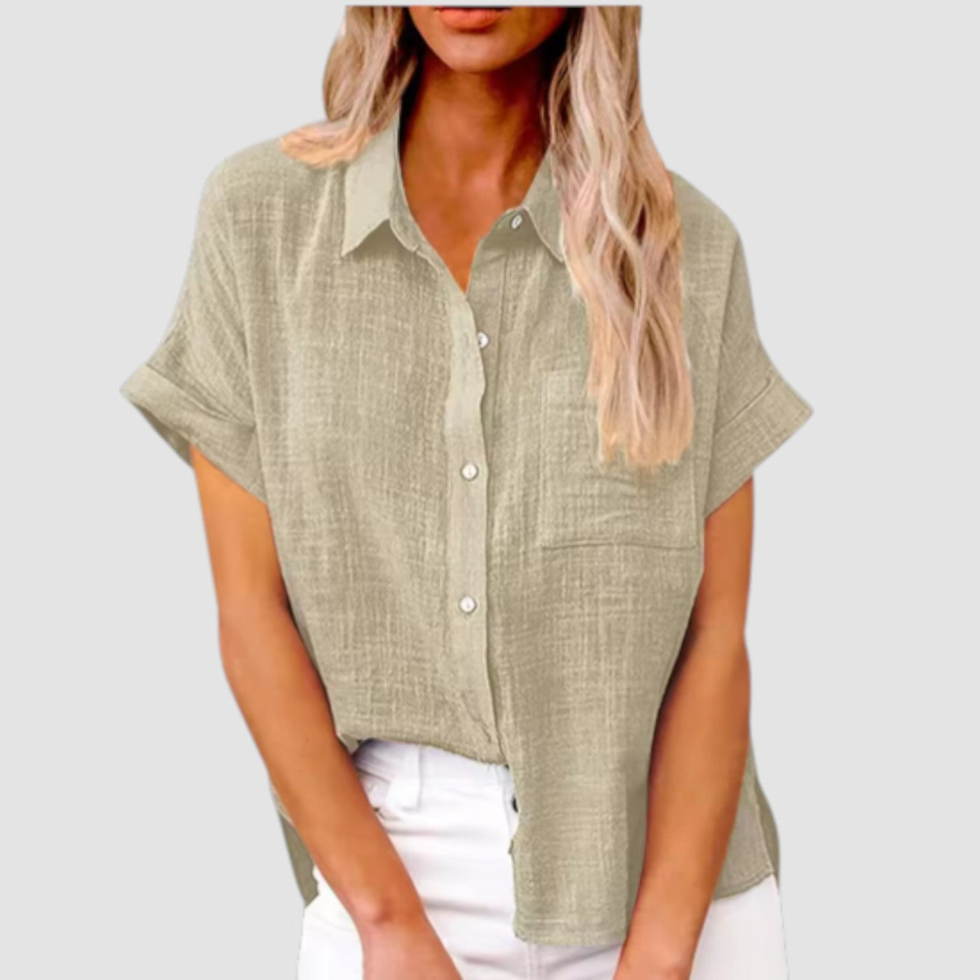 Eastwood and Bloom™ | Lova – Short-sleeved shirt in soft viscose blend