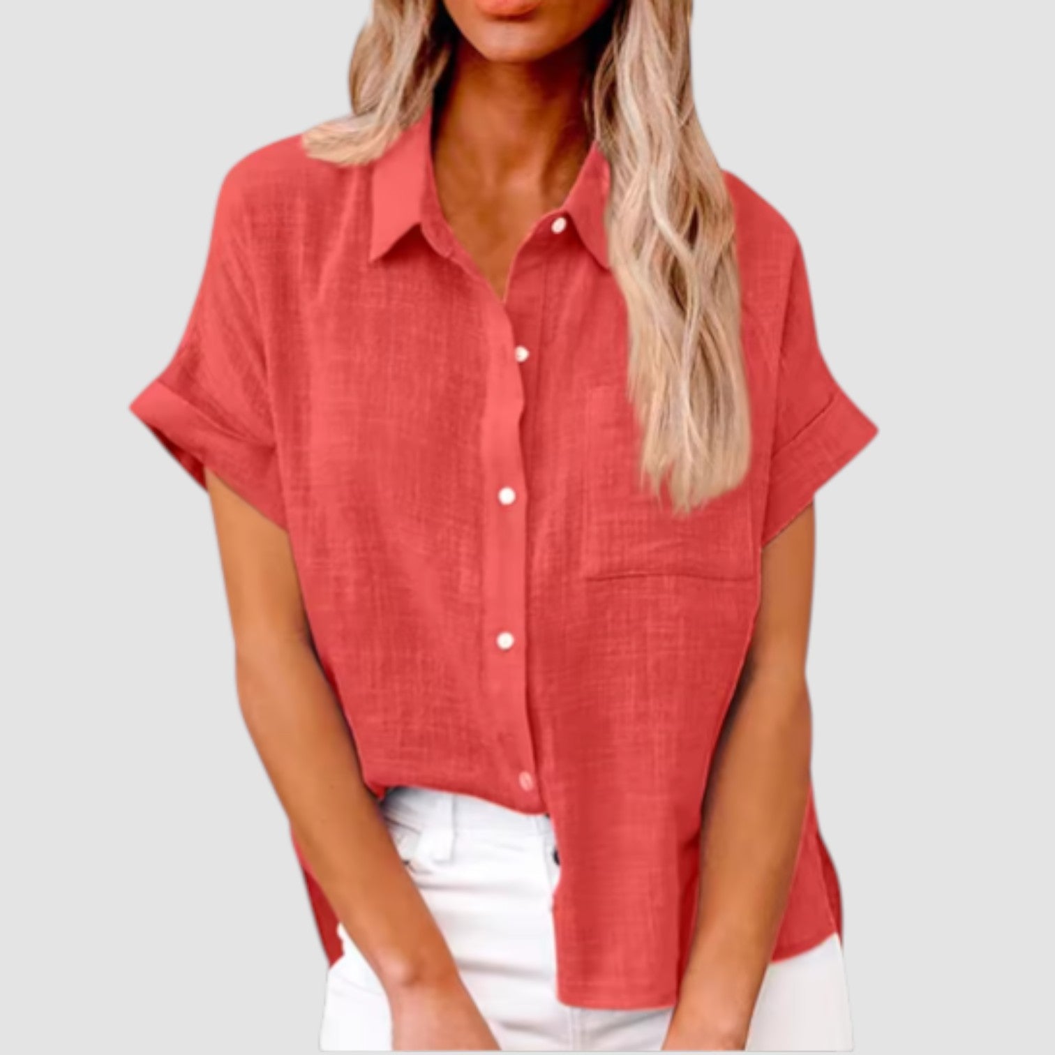 Eastwood and Bloom™ | Lova – Short-sleeved shirt in soft viscose blend