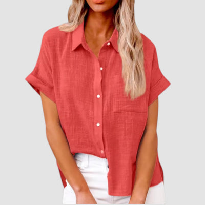 Eastwood and Bloom™ | Lova – Short-sleeved shirt in soft viscose blend