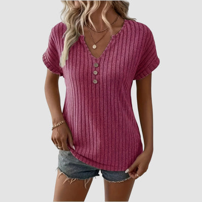 Eastwood and Bloom™ | Svala – Ribbed Top with Buttons