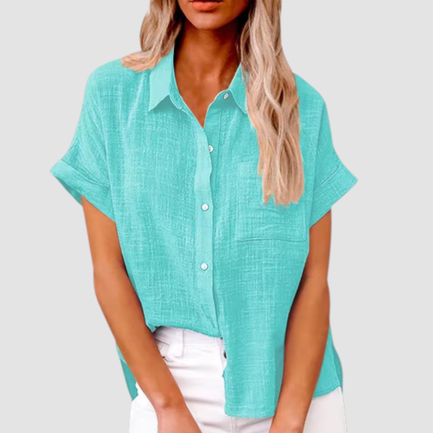 Eastwood and Bloom™ | Lova – Short-sleeved shirt in soft viscose blend