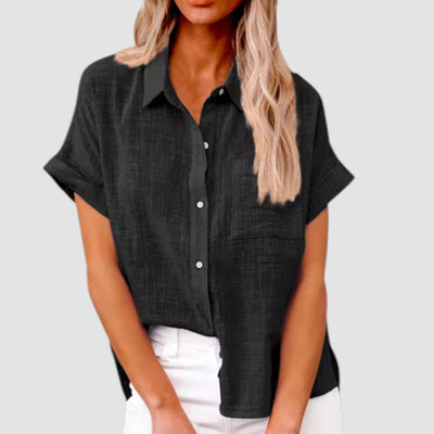 Eastwood and Bloom™ | Lova – Short-sleeved shirt in soft viscose blend