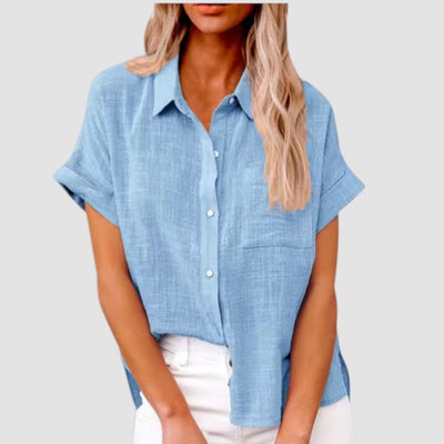 Eastwood and Bloom™ | Lova – Short-sleeved shirt in soft viscose blend