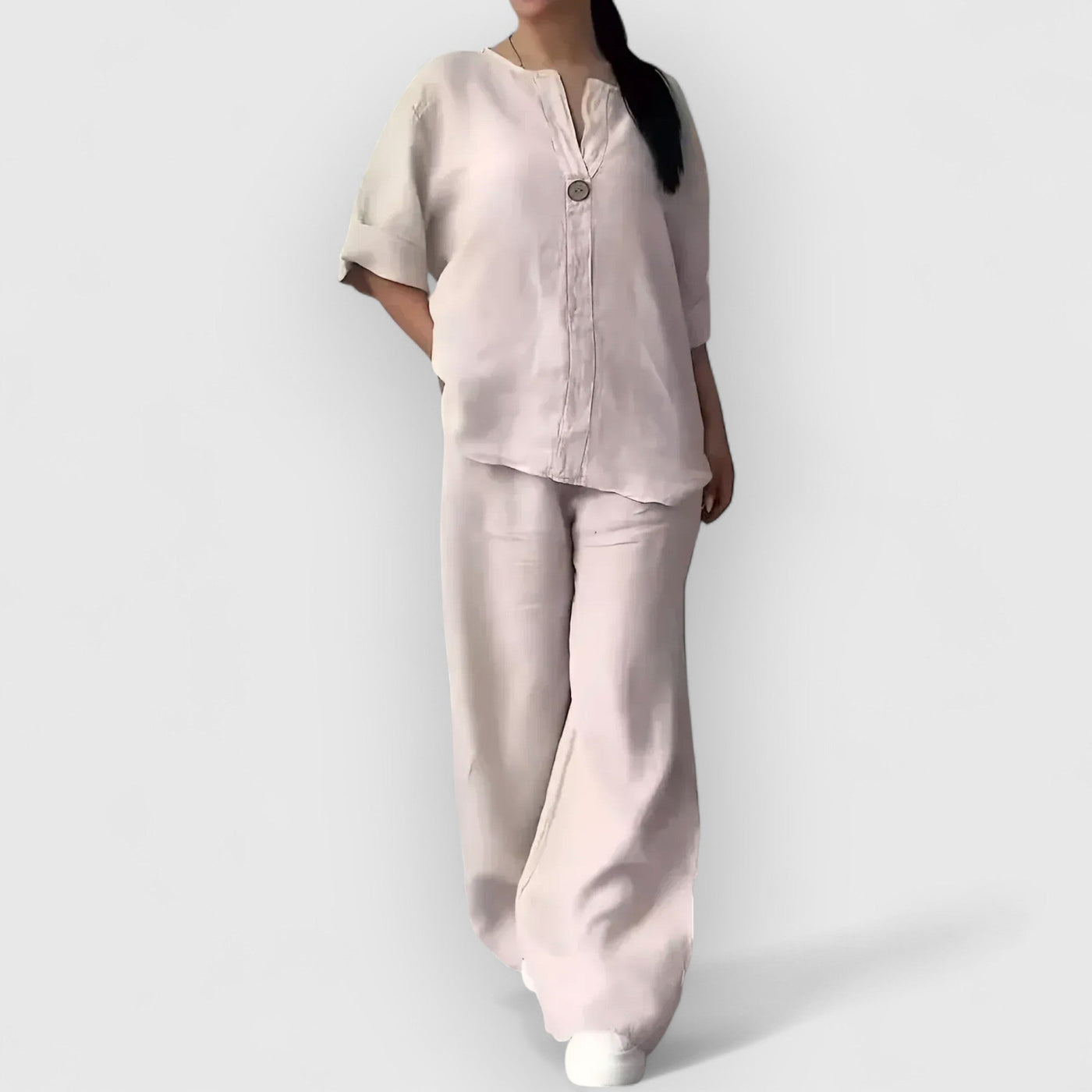 Eastwood and Bloom™ | Margherita – Two-Piece Linen Set in Relaxed, Elegant Style
