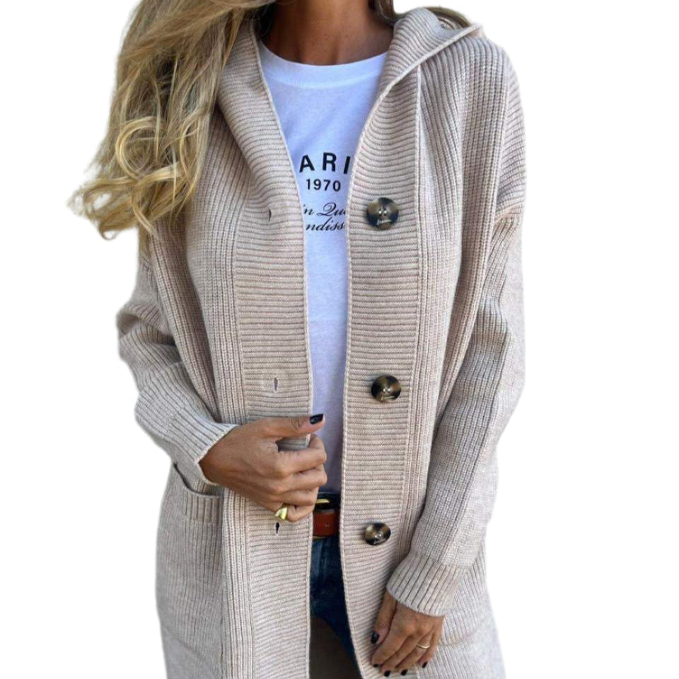 Eastwood and Bloom™ | Liora – Hooded Knit Cardigan