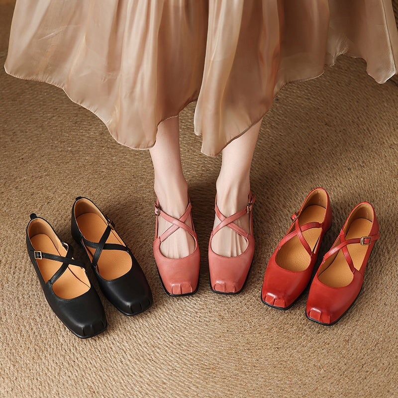 Eastwood and Bloom™ | Edith Leather Mary Janes