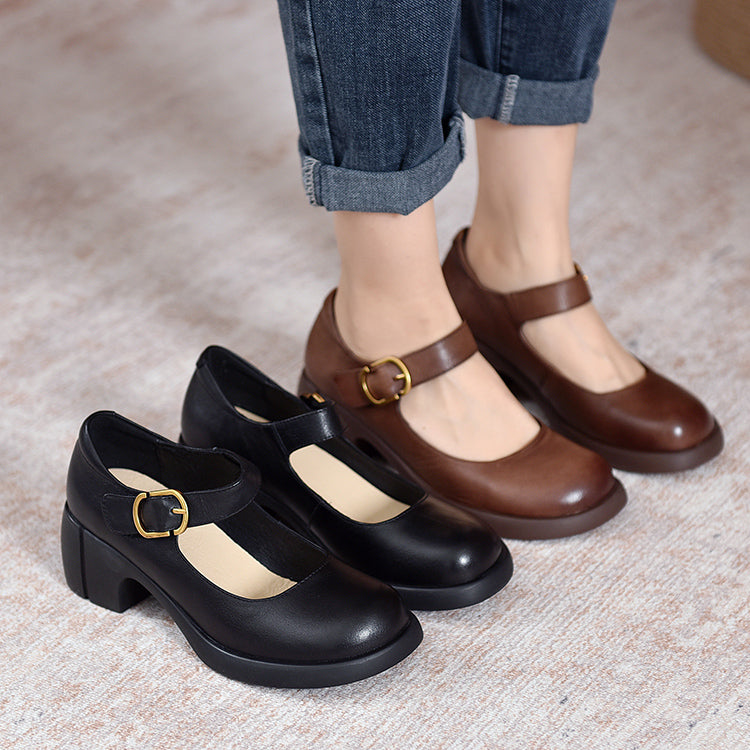 Eastwood and Bloom™ | Agnes Leather Mary Janes